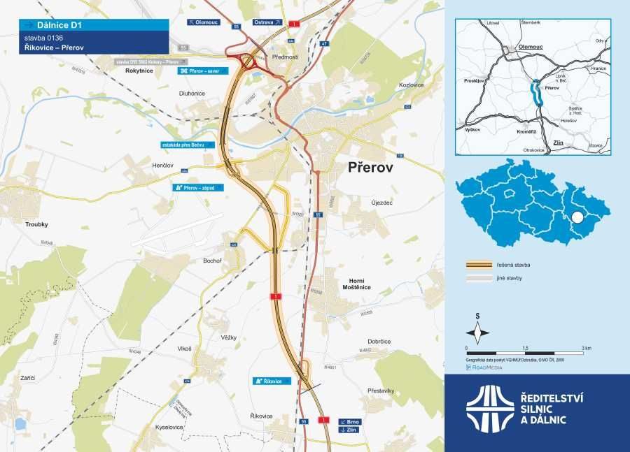 Tovačov v kruhu dálnic