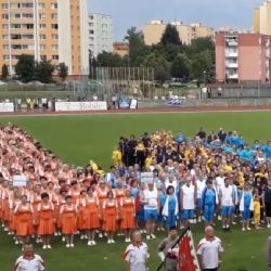 Stovky diváků na přerovském cvičení Sokolů: 94letá Zdeňka Koluchová září