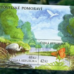 Příroda Litovelského Pomoraví na nových známkách. Perleťovec a volavka teď i na poště!