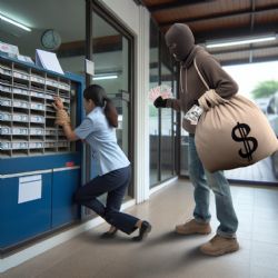 Svázal poštovní pracovnici a ukradl několik tisíc korun